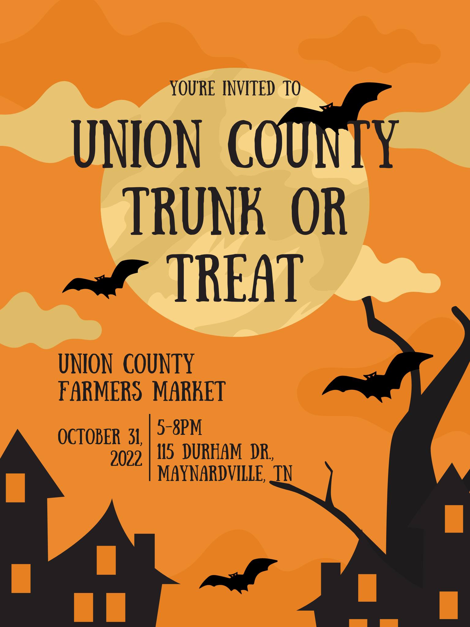 Local Trunk or Treats Historic Union County